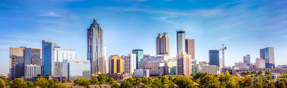 atlanta ga cityscape in the daytime